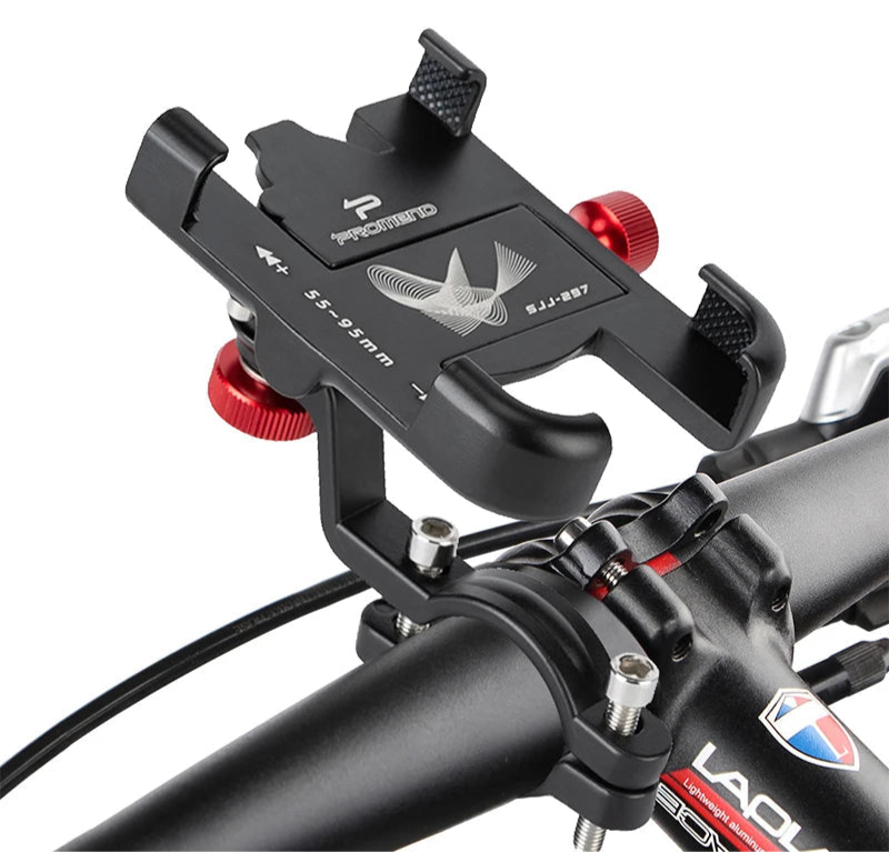 Suporte de Smartphone para Bicicletas e Motas - Antiderrapante e com Rotação 360° Suporte de Smartphone para Bicicletas e Motas - Antiderrapante e com Rotação 360°